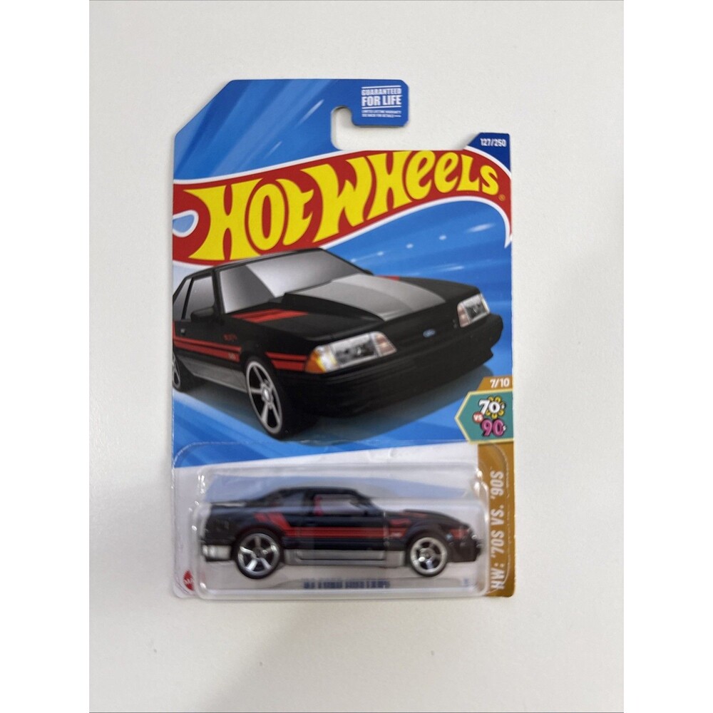 2025 Hot Wheels '92 Ford Mustang Black HW: '70S VS. '90S 7/10 HYY68 127/250